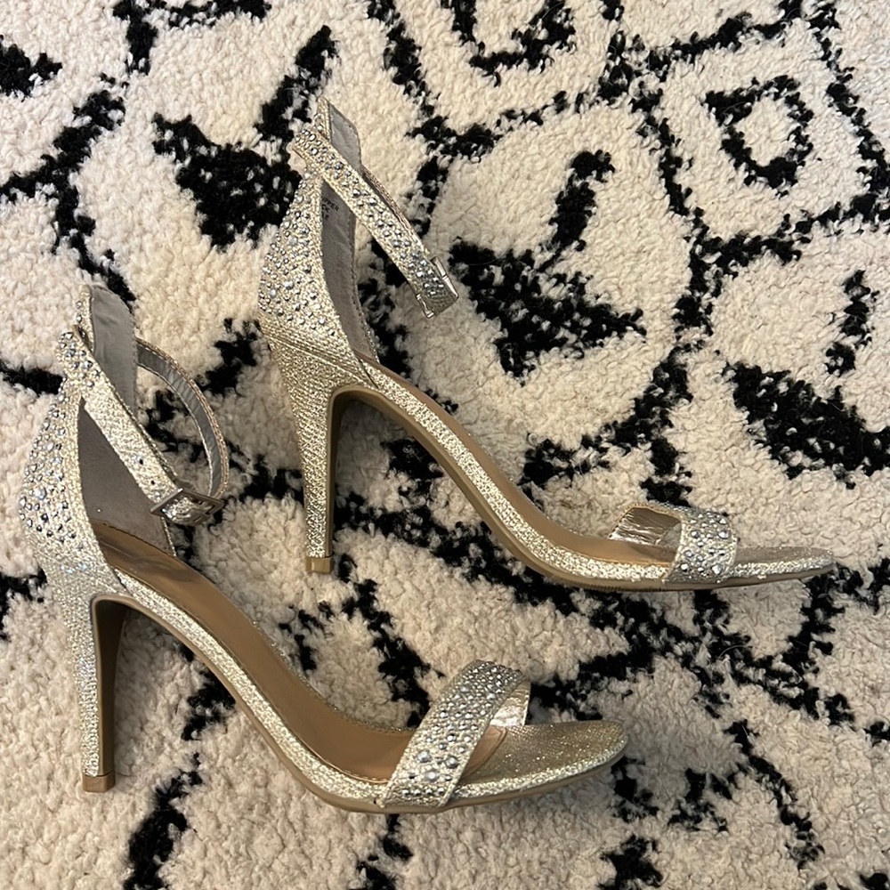Silver Studded Heels